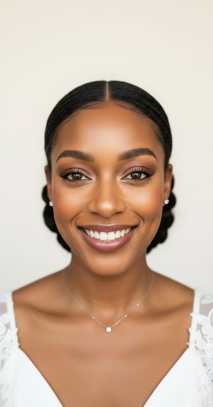 After Low Bun Hairstyle